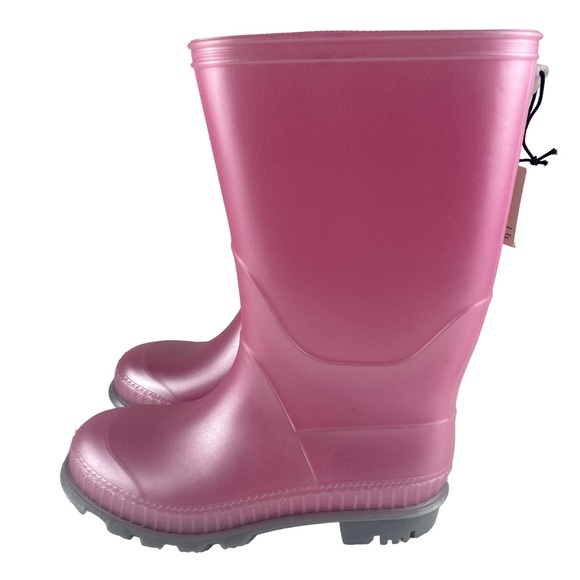 NWT George Girls Pink Rain Boots - Size 13 - Picture 2 of 8